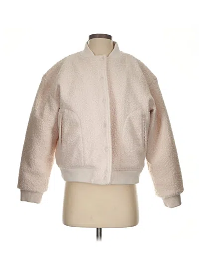 Pre-owned Assorted Brands Faux Fur Jacket In Ivory