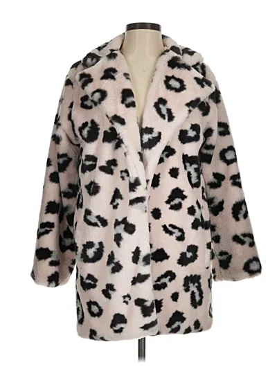 Pre-owned Assorted Brands Faux Fur Jacket In Ivory