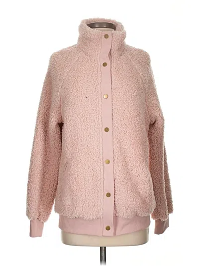 Pre-owned Assorted Brands Faux Fur Jacket In Pink