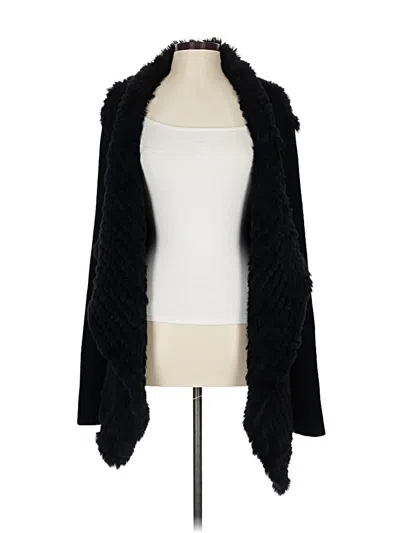 Pre-owned Assorted Brands Faux Fur Vest In Black