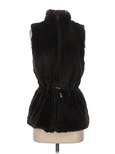 Pre-owned Assorted Brands Faux Fur Vest In Black