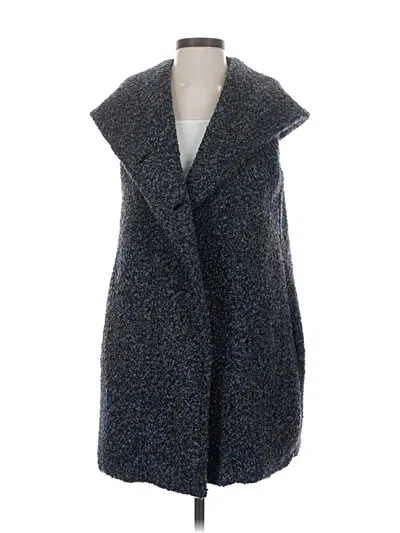 Pre-owned Assorted Brands Faux Fur Vest In Blue