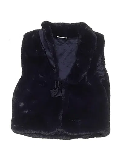 Pre-owned Assorted Brands Kids' Faux Fur Vest In Blue