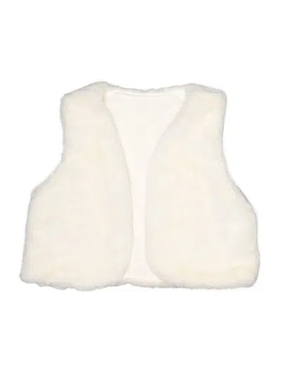 Pre-owned Assorted Brands Kids' Faux Fur Vest In Ivory