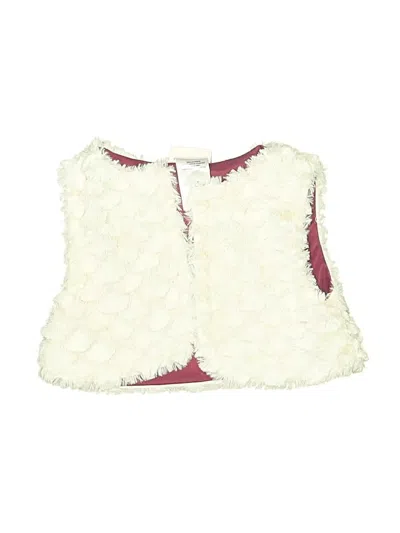 Pre-owned Assorted Brands Kids' Faux Fur Vest In White