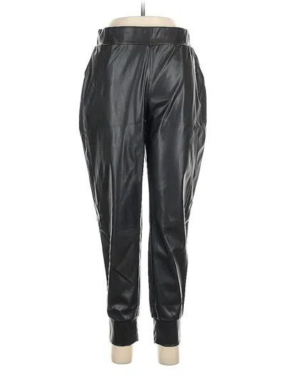 Pre-owned Assorted Brands Faux Leather Pants In Black