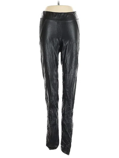 Pre-owned Assorted Brands Faux Leather Pants In Black