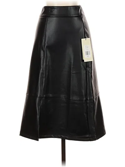 Assorted Brands Faux Leather Skirt In Black