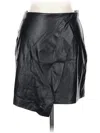 Assorted Brands Faux Leather Skirt In Black