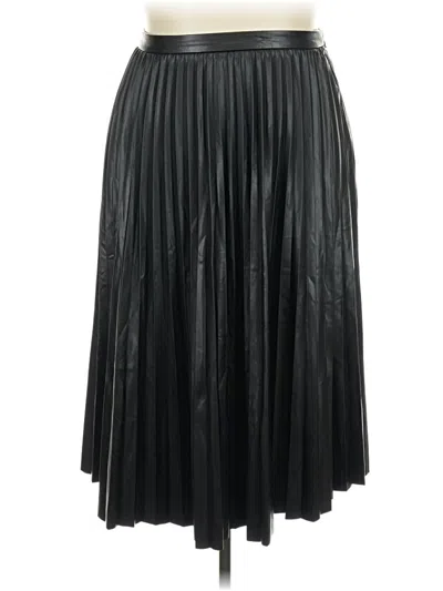 Assorted Brands Faux Leather Skirt In Black