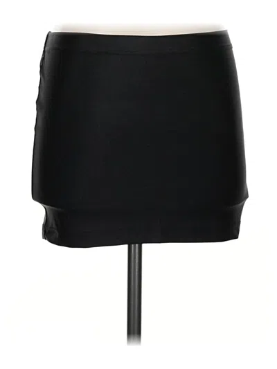 Assorted Brands Faux Leather Skirt In Black