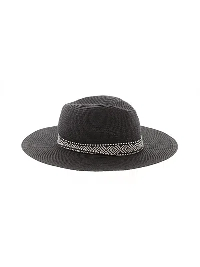 Pre-owned Assorted Brands Fedora In Black