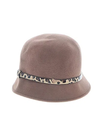 Pre-owned Assorted Brands Fedora In Brown