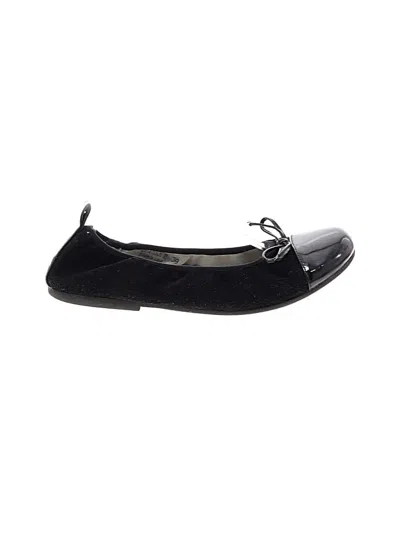 Pre-owned Assorted Brands Flats In Black
