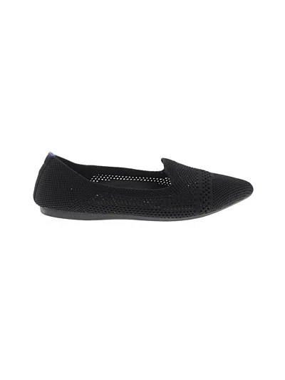 Pre-owned Assorted Brands Flats In Black