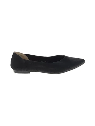 Pre-owned Assorted Brands Flats In Black