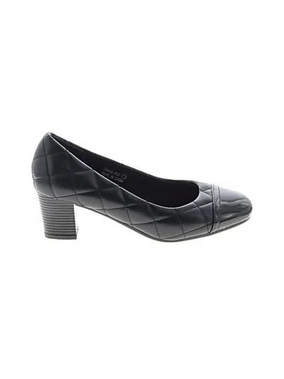 Pre-owned Assorted Brands Flats In Black