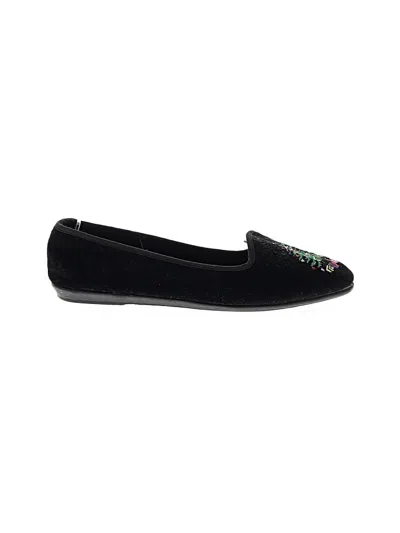 Pre-owned Assorted Brands Flats In Black