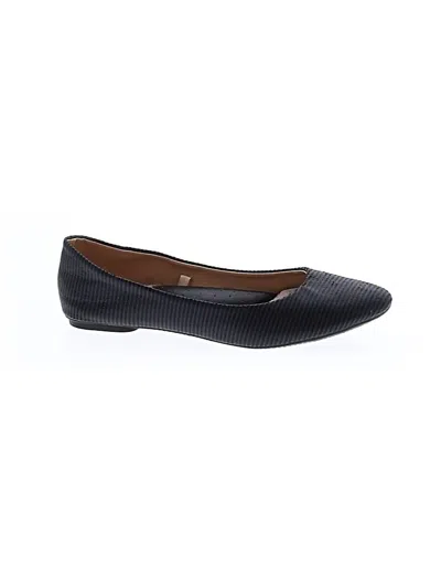 Pre-owned Assorted Brands Flats In Black