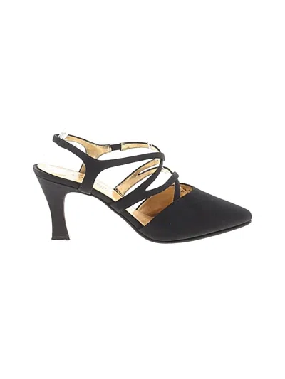 Pre-owned Assorted Brands Flats In Black