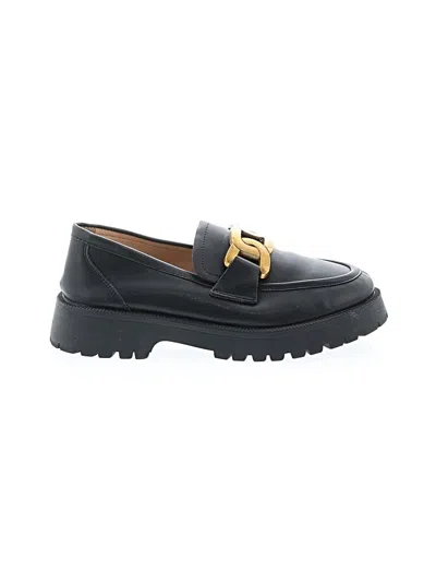 Pre-owned Assorted Brands Flats In Black