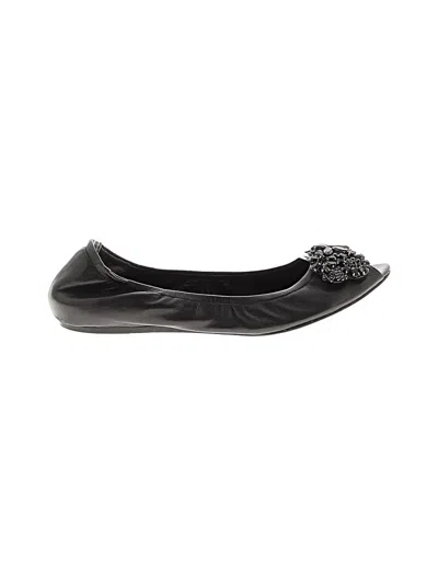 Pre-owned Assorted Brands Flats In Black