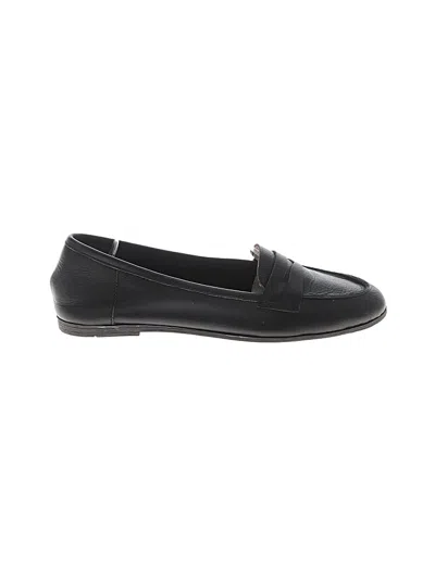 Pre-owned Assorted Brands Flats In Black