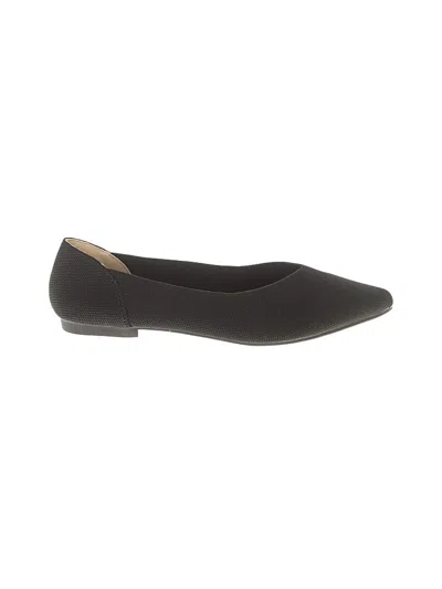 Pre-owned Assorted Brands Flats In Black