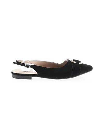 Pre-owned Assorted Brands Flats In Black