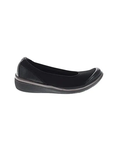 Pre-owned Assorted Brands Flats In Black