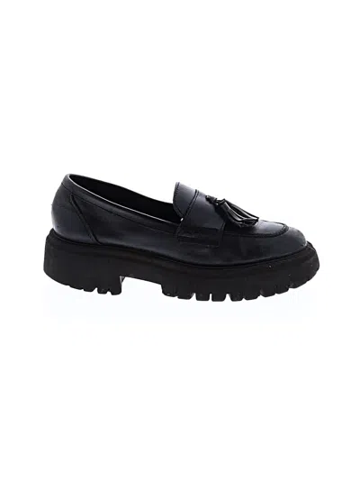 Pre-owned Assorted Brands Flats In Black