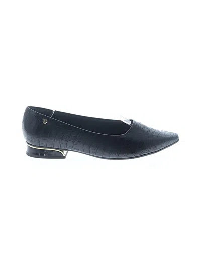 Pre-owned Assorted Brands Flats In Black