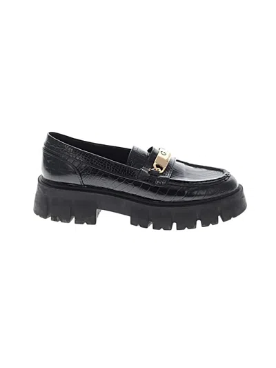 Pre-owned Assorted Brands Flats In Black