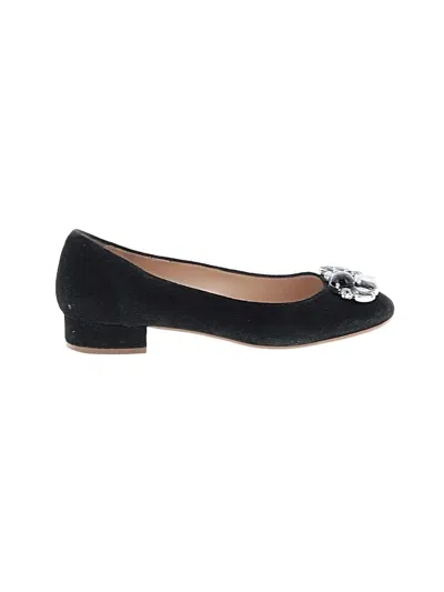 Pre-owned Assorted Brands Flats In Black