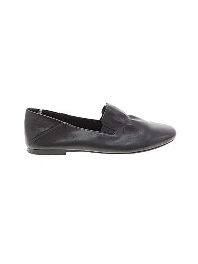 Pre-owned Assorted Brands Flats In Black
