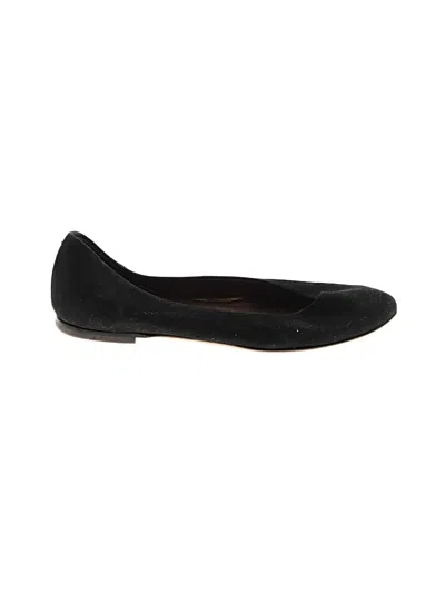 Pre-owned Assorted Brands Flats In Black