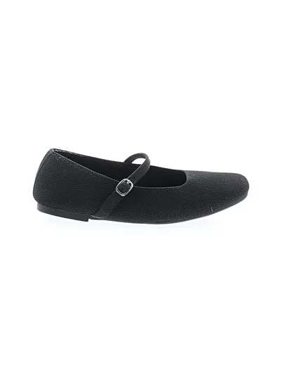 Pre-owned Assorted Brands Flats In Black