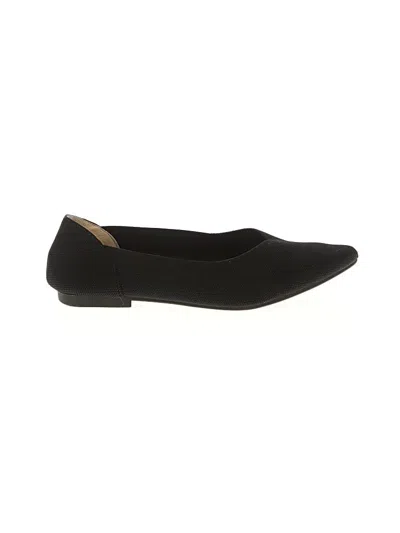Pre-owned Assorted Brands Flats In Black