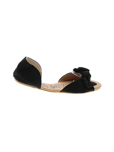 Pre-owned Assorted Brands Flats In Black