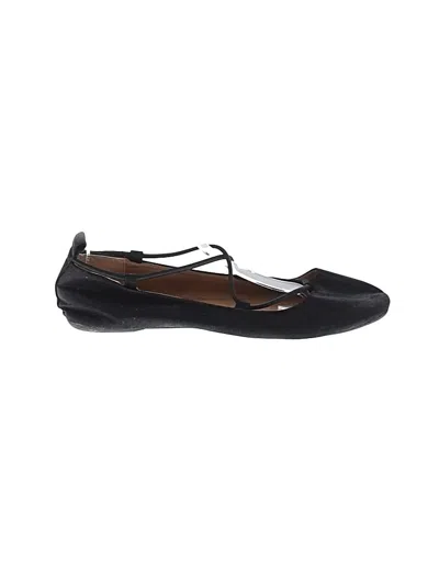 Pre-owned Assorted Brands Flats In Black