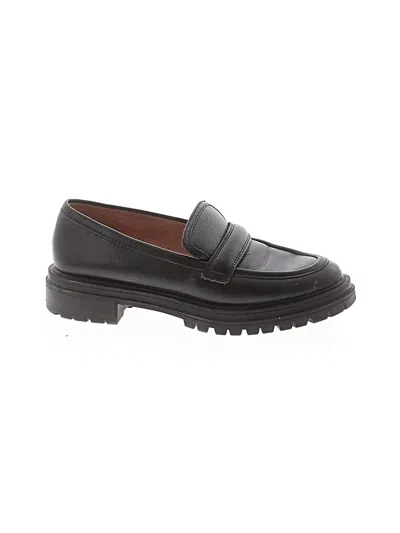 Pre-owned Assorted Brands Flats In Black