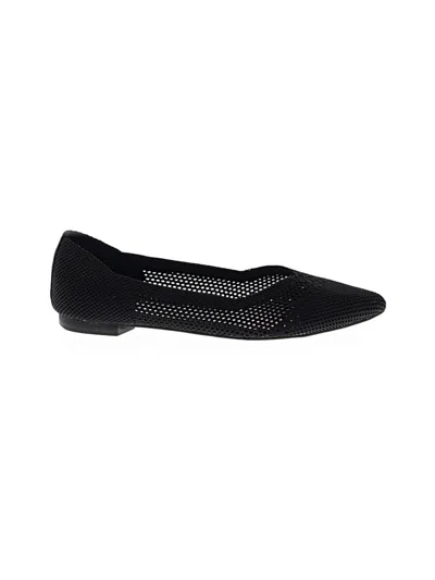 Pre-owned Assorted Brands Flats In Black