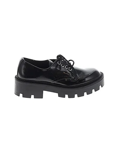 Pre-owned Assorted Brands Flats In Black