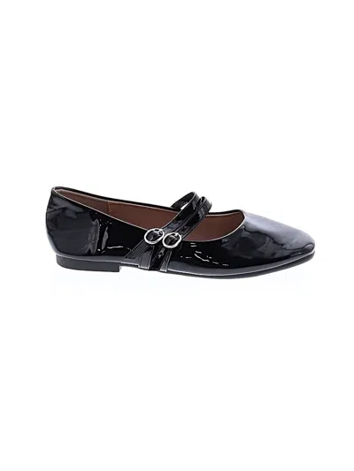 Pre-owned Assorted Brands Flats In Black