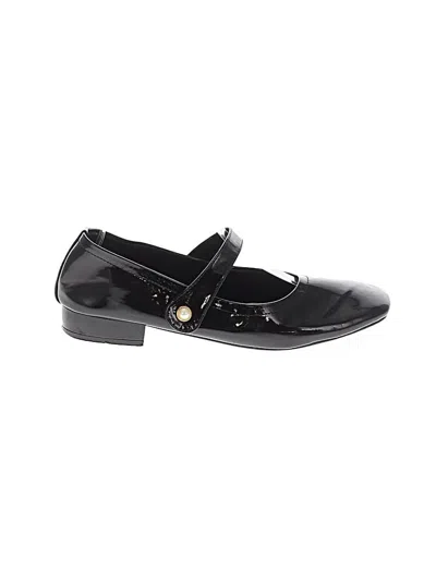 Pre-owned Assorted Brands Flats In Black