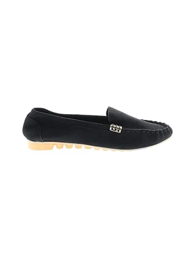 Pre-owned Assorted Brands Flats In Black