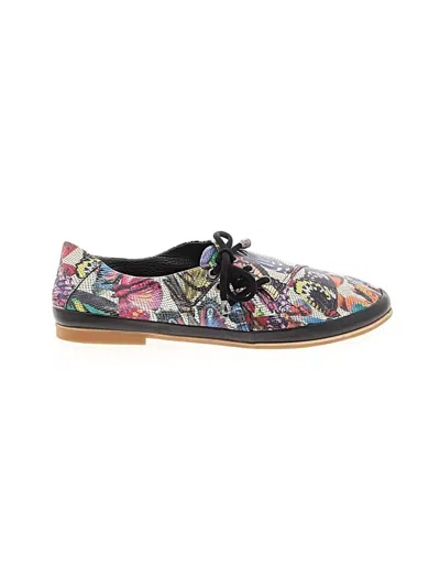 Pre-owned Assorted Brands Flats In Black
