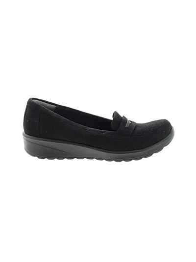 Pre-owned Assorted Brands Flats In Black