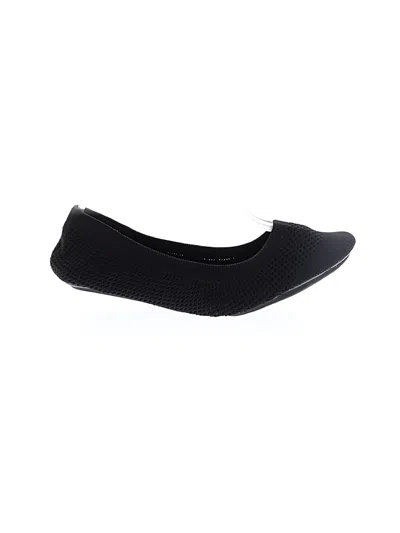 Pre-owned Assorted Brands Flats In Black