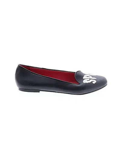 Pre-owned Assorted Brands Flats In Black